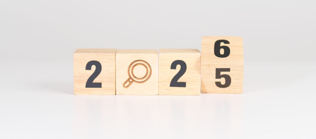 Wooden blocks with the numbers 2026
